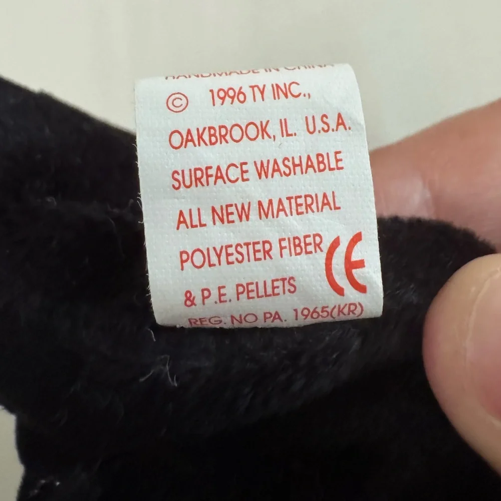 NWT Ty Beanie Baby Congo the Gorilla Black Brown 1996 Vintage 90s
